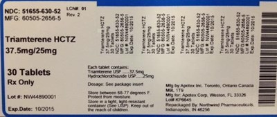 Triamterene and HCTZ 51655-630.jpg Triamterene and HCTZ 51655-630 - Triamterene and HCTZ 51655 630